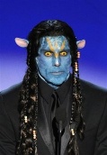 Ben Stiller maquillado como un Na'vi de "Avatar"